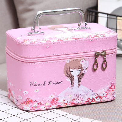 ladies storage box mummy plaid cosmetic bag