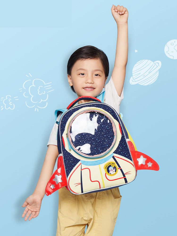 little tail new cartoon cute male childrens school bag