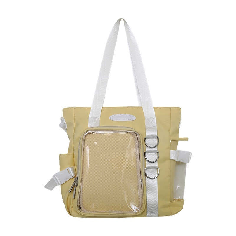 japanese minority design transparent college style fashion all match good looking large capacity crossbody bag