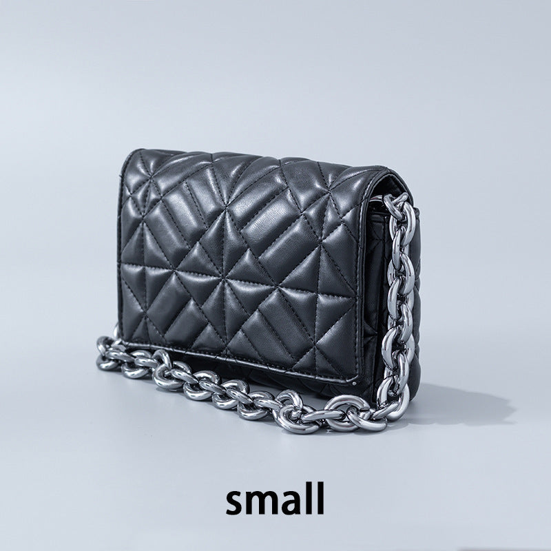 lingge small bag trendy one shoulder crossbody quilted