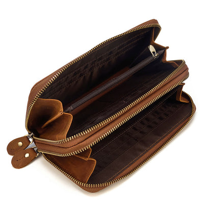 double zip wallet