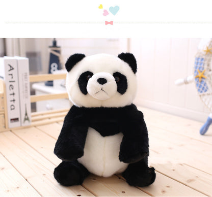 simulation panda doll backpack