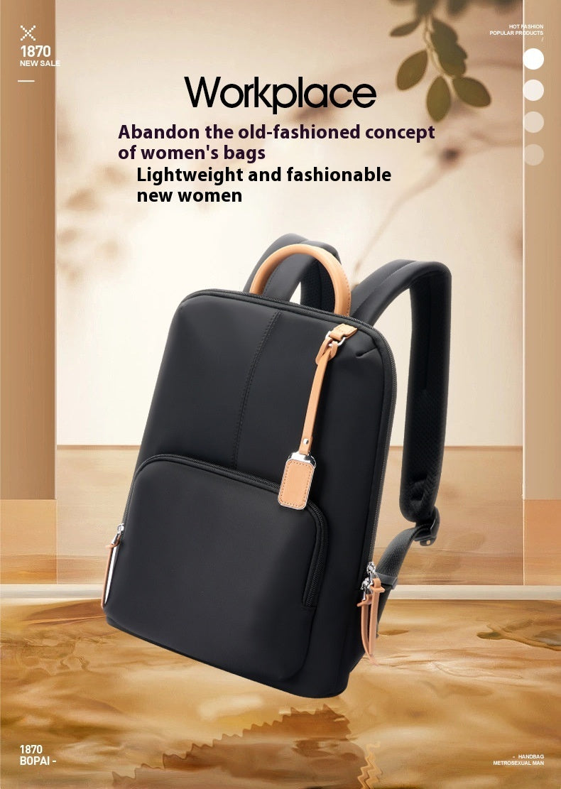 business backpack stylish and lightweight commuter waterproof nylon