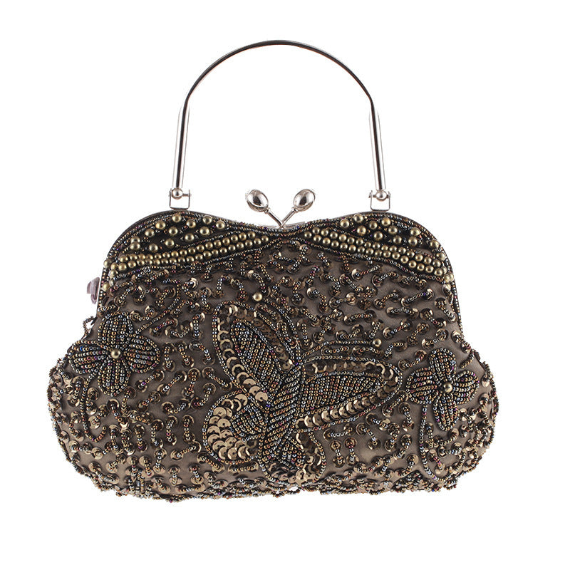 Bead Embroidery Pure Handicraft Bag Evening Banquet Classical Bag