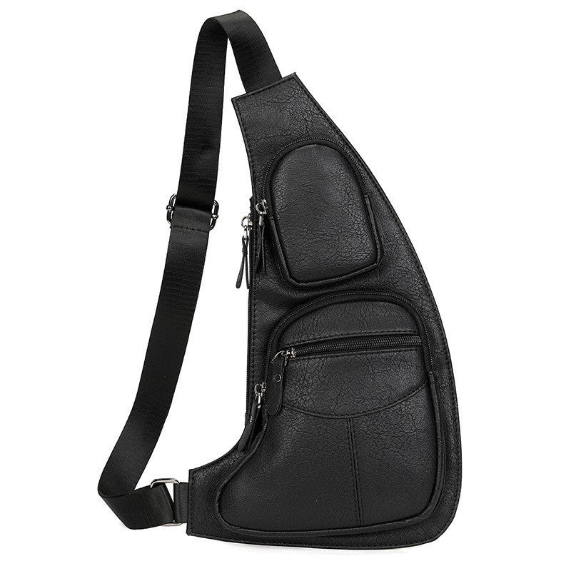 mens casual chest bag anti theft shoulder outdoor