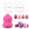 4 pcs bag wet and dry dual cosmetic puff