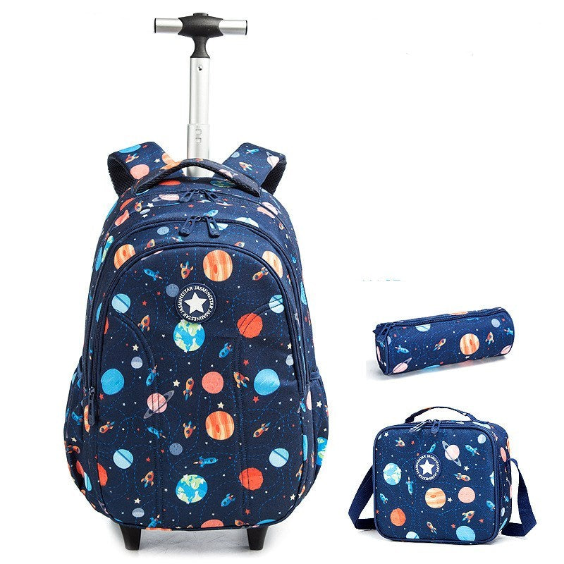 primary school students trolley bag to reduce the burden