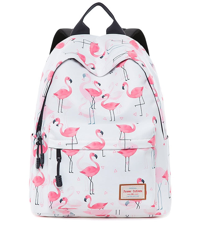 middle school student schoolbag female print backpack