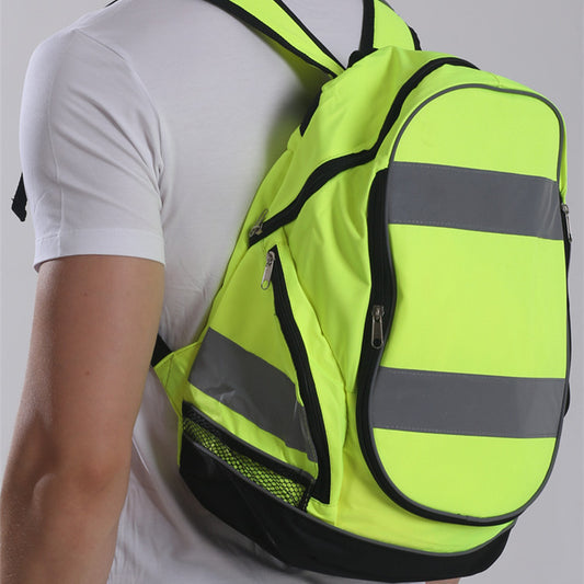 double shoulder night reflective backpack fashion outdoor