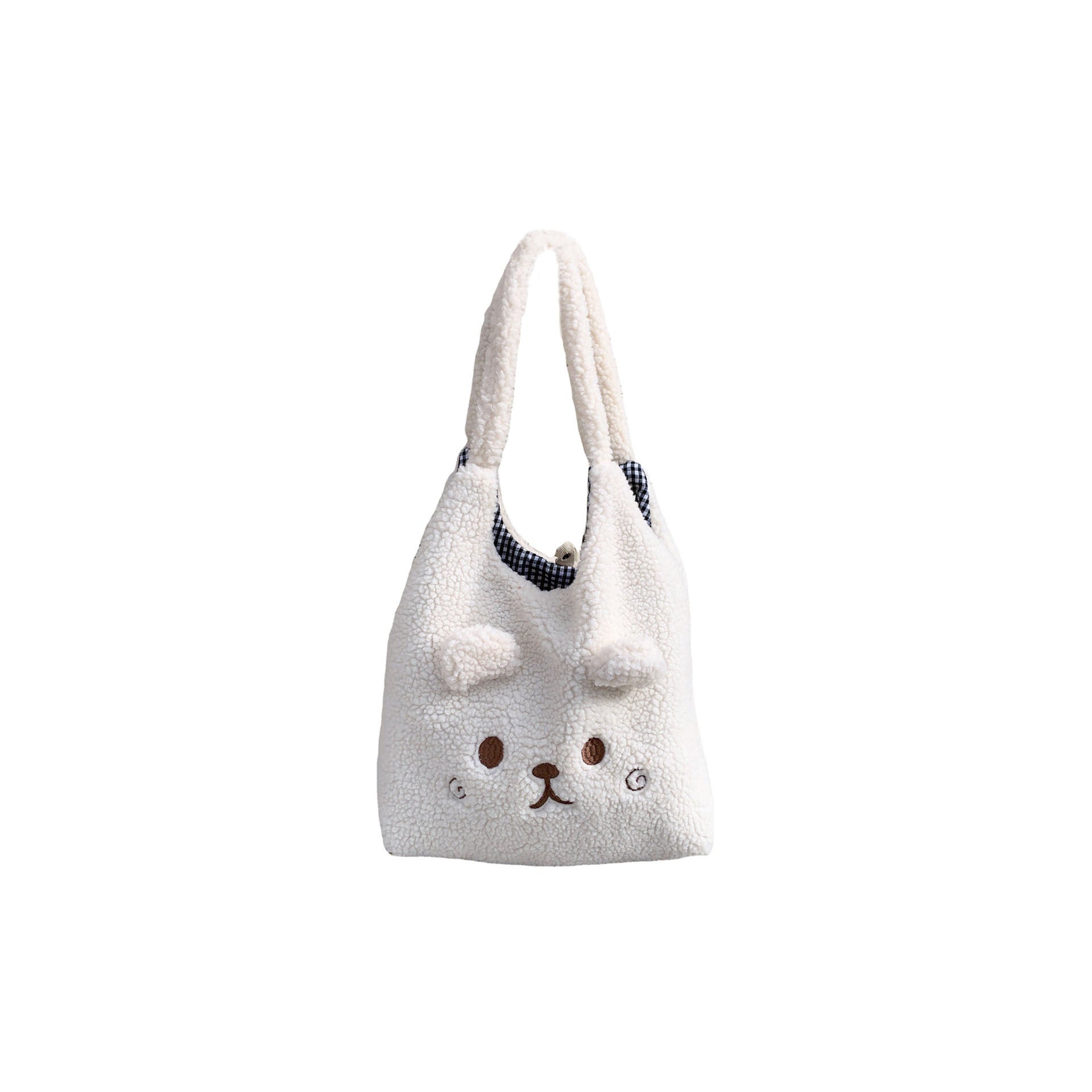 cute plush large capacity tote