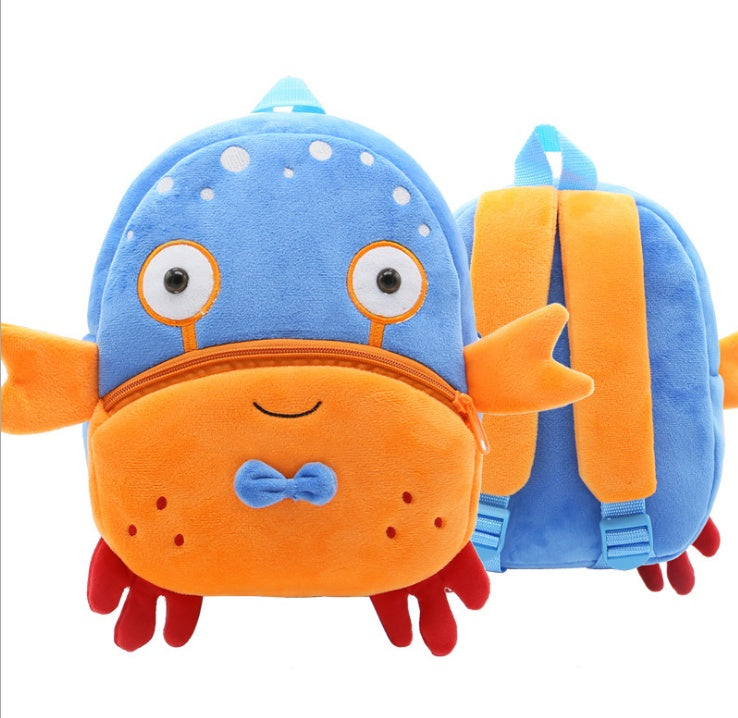 cute plush backpacks kindergarten cartoon school bags children animal toys bag