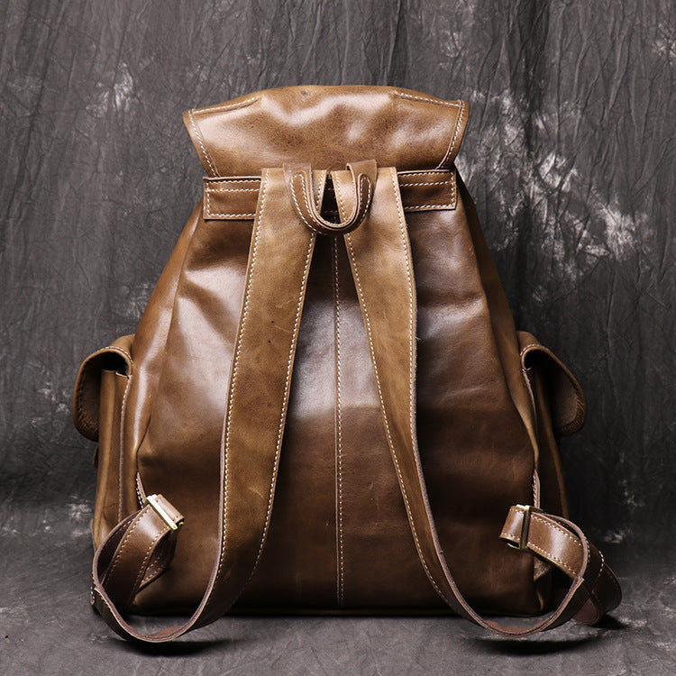 backpack women crazy horse leather