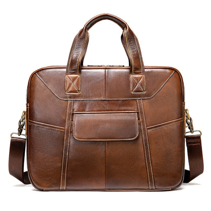 head layer cowhide shoulder bag