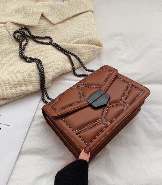 rivet chain small crossbody bags for women