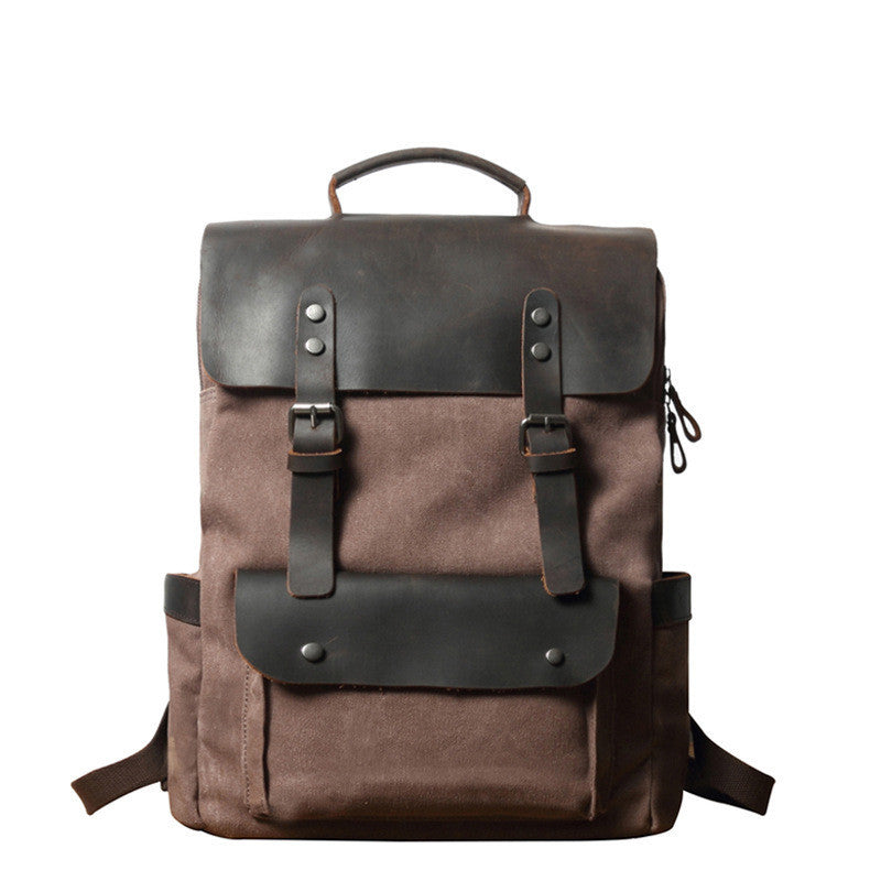 horse leather outdoor backpack