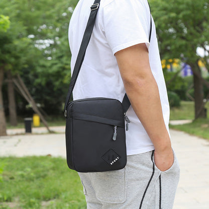 mens oxford cloth shoulder crossbody bag