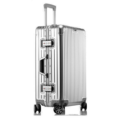 aluminum magnesium alloy luggage large capacity trolley case