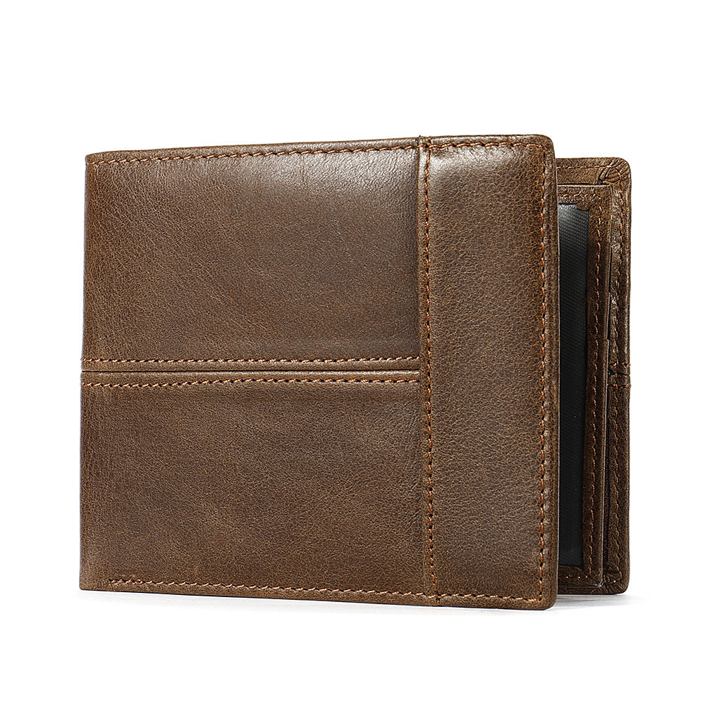 anti theft leather mens wallet