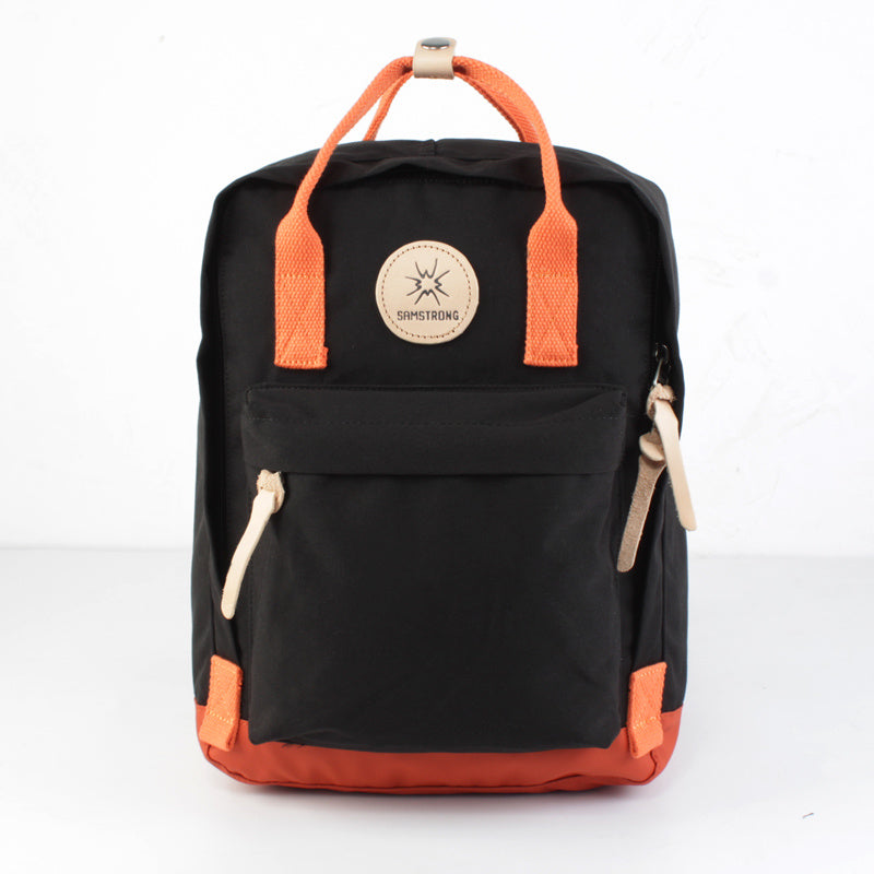 japanese academy style minimalist large capacity canvas waterproof backpack