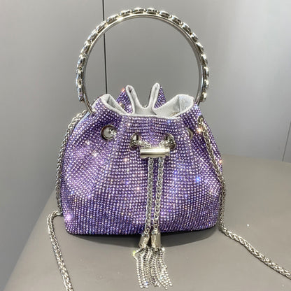 european and american shiny diamond handbag for women