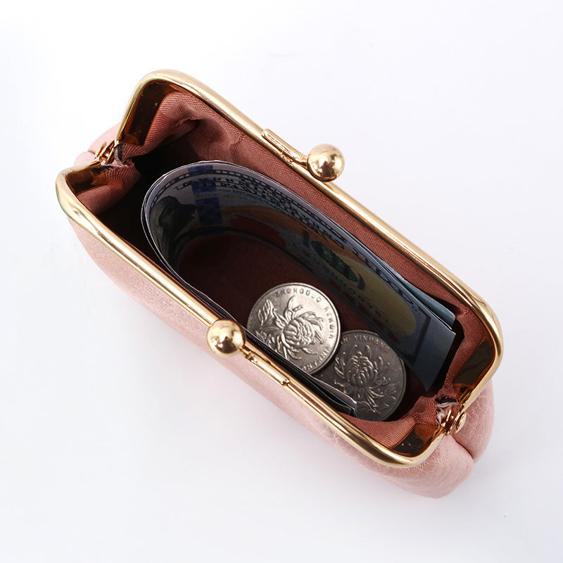 wallet buckle candy color coin bag change purse