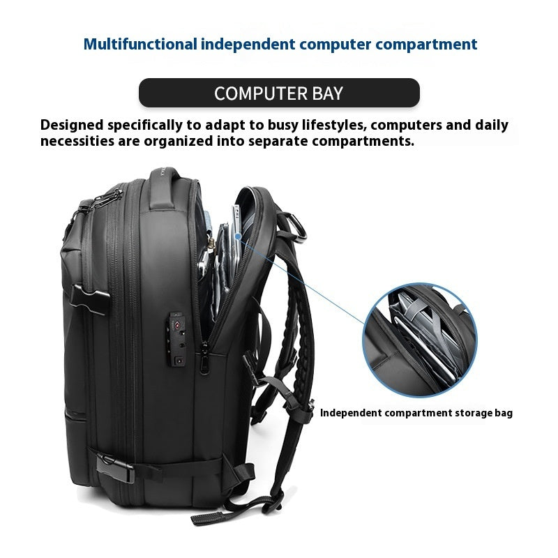 mens large capacity backpack dry wet separation anti theft package business leisure unisex backpack