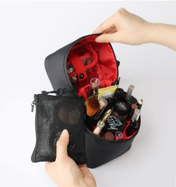 three dimensional waterproof portable cosmetic bag