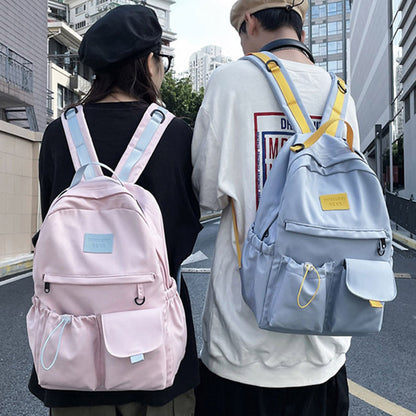 nylon backpack school bag junior high school student bags