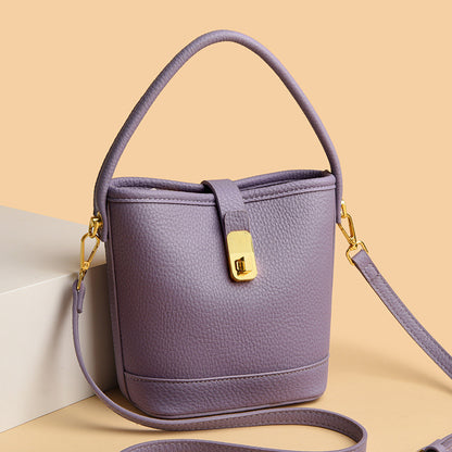 Fashionable Minimalist Multi-layer Single Shoulder Bag Niche Versatile Soft Leather