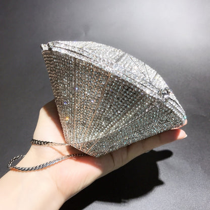 three dimensional diamond shape handbags