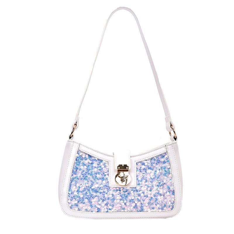 sequin buckle armpit bag womens popular one shoulder bag