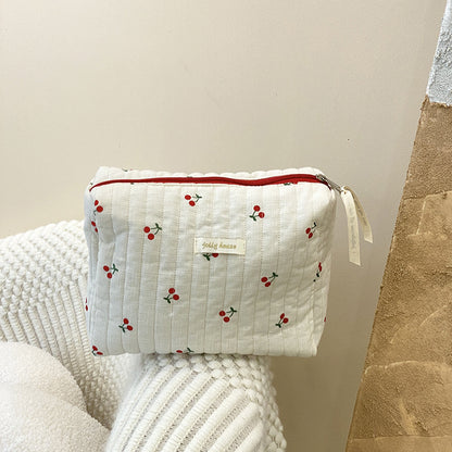 Embroidery Pattern Baby Diaper Bag Ins Cosmetic Storage Bag