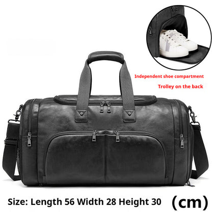 Men's Portable Travel Bag Crossbody Business Short Distance Business Bag Large Capacity