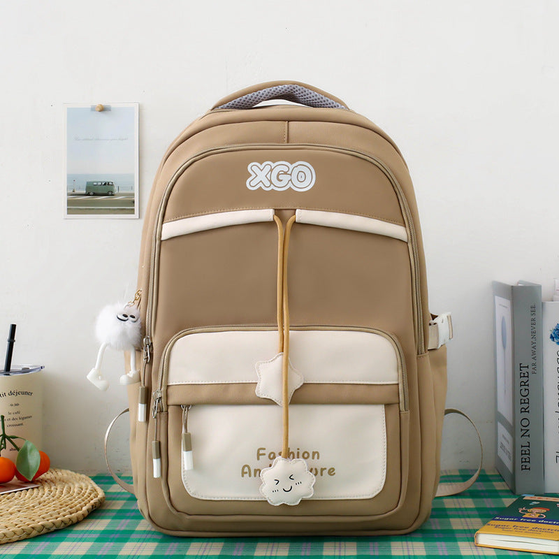 mens and womens same fashion all match backpack large capacity