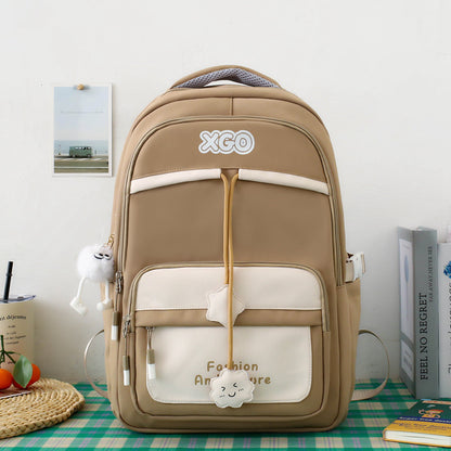 mens and womens same fashion all match backpack large capacity