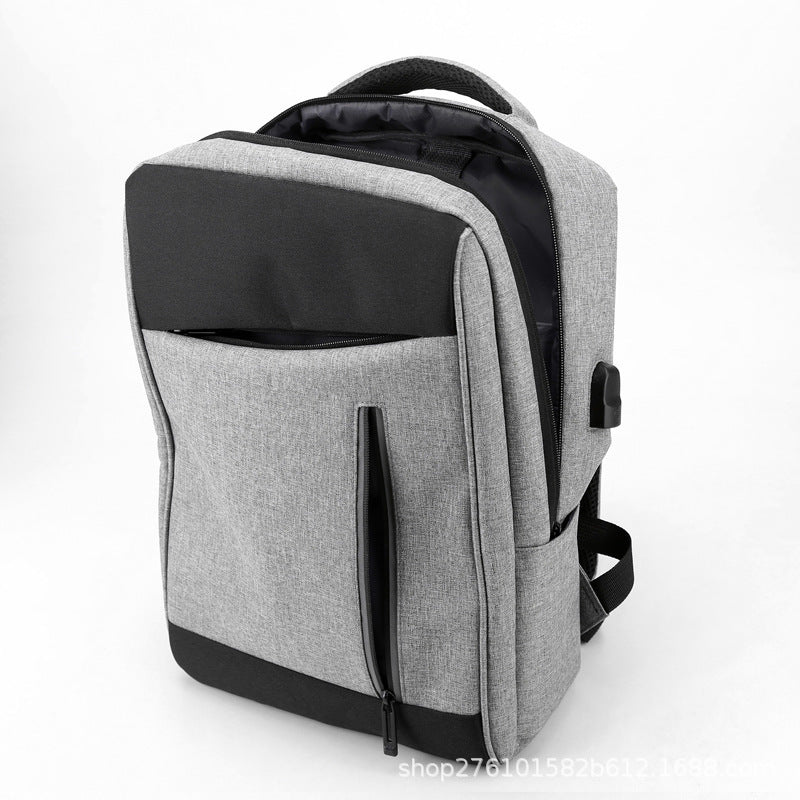 backpack large capacity with charging usb business casual computer bag