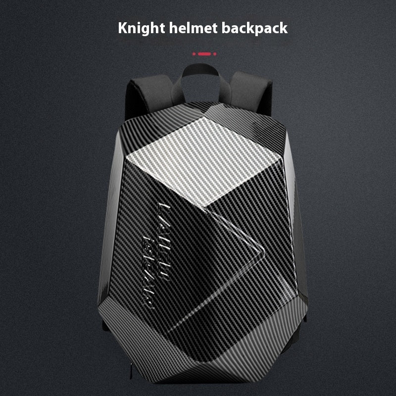 motorcycle knight hard shell backpack backpack