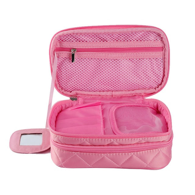 waterproof double cosmetic bag