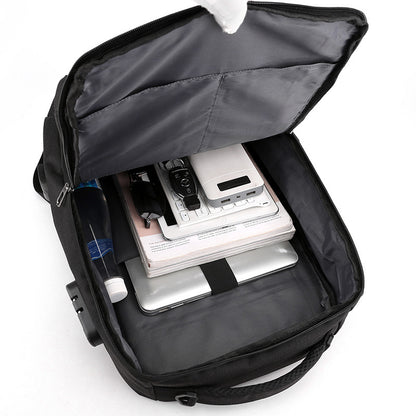 anti theft and waterproof usb shoulder computer bag