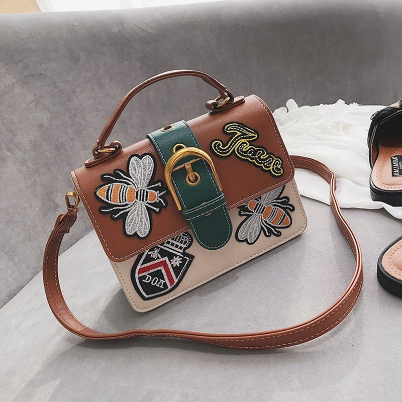 embroidered handbag