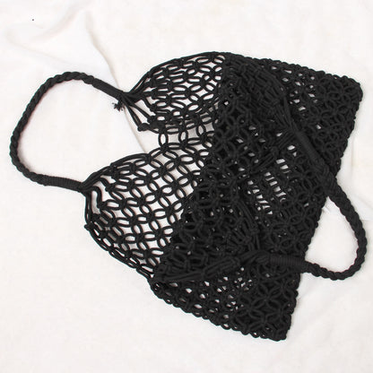 summer hollow mesh woven bag