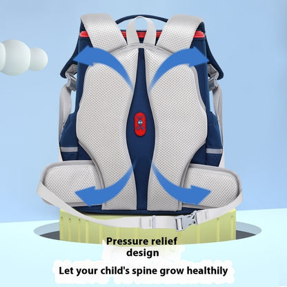 Primary School Boys And Girls Large Capacity 1-6 Grade Burden Reduction Waist Support Astronaut Bag