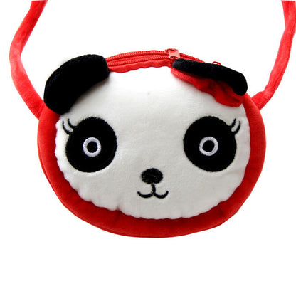 panda cat rabbit fluffy baby kid kindergarten cross body bag