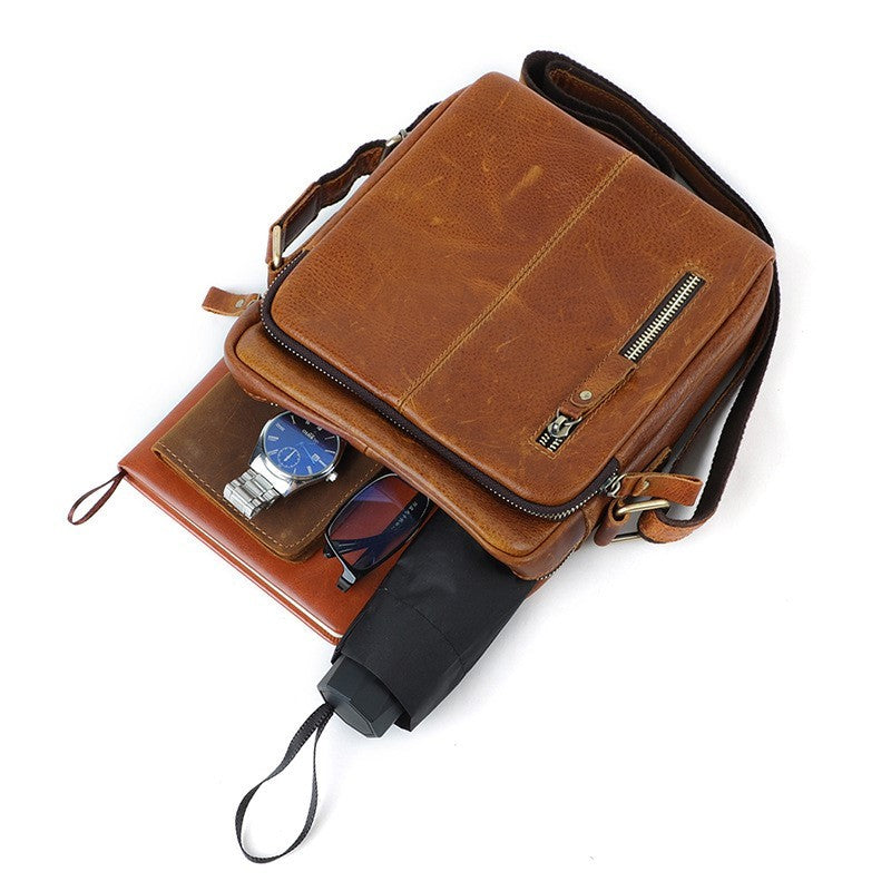 retro shoulder messenger bag casual mens bag