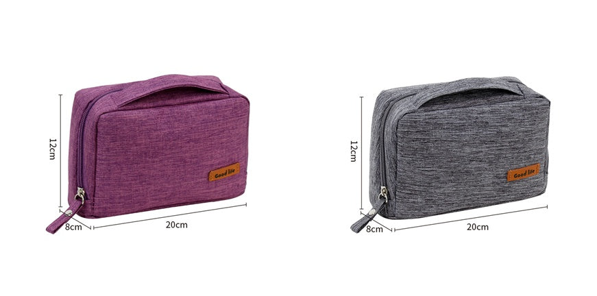womens portable waterproof makeup and skincare storage bag