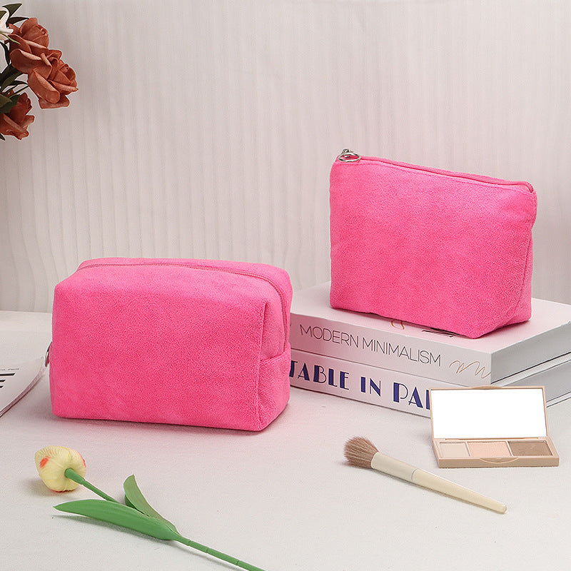 Towel Cloth Cosmetic Bag Large Capacity Portable Tote Bag