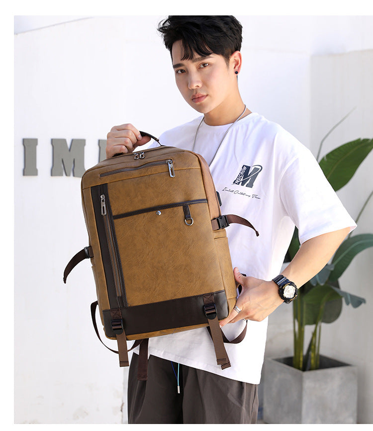 summer new trend backpack mens business travel backpack fashion computer bag