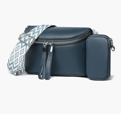 first layer cattlehide leather fashion shoulder messenger bag for women