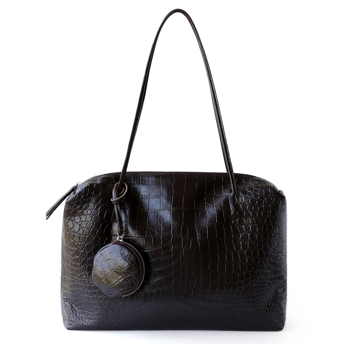 High-Capacity Versatile Womens Leather Shoulder Bag
