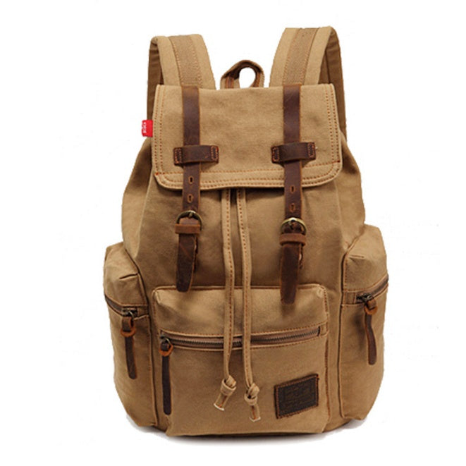 mens backpack vintage canvas backpack